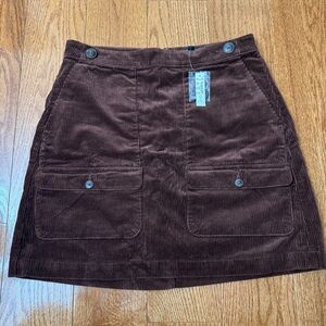 Madewell corduroy mini skirt